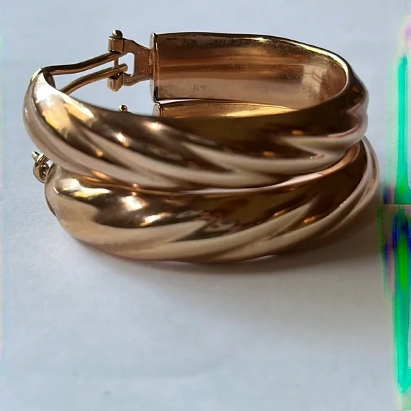 🔥 MILOR ROSE GOLD EARRINGS 🔥 - Picture 6 of 16